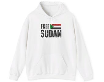 Hoodie Sweatshirt Free Sudan Khartoum African Liberation Reggae Music Buy Black Power Rasta Hoody Gift for HIM Her Unisex Heavy Blend