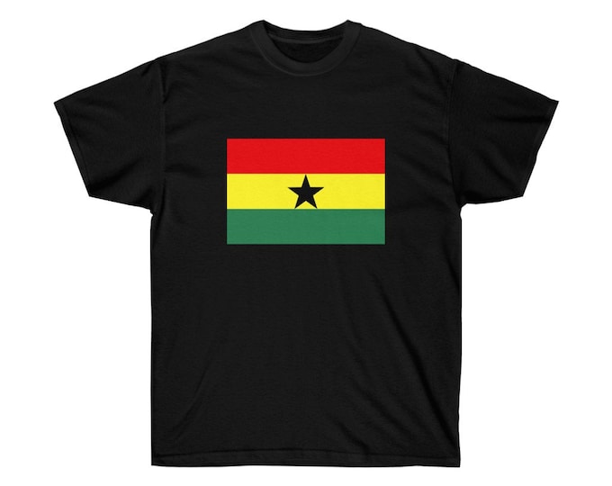 Ghana Style Flag Pan African Fashion Gift for Black Dad T-shirt