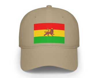 Ethiopian African Fashion Motherland Lion of Judah Rastafari Haile Selassie Rasta Gift Reggae Music Unisex Baseball Cap