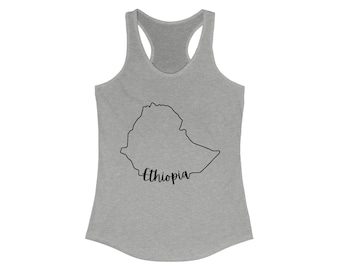 Rastafari Haile Selassie Habesha Ethiopia Women's Melanin Racerback Tank Black Power African Fashion Buy Black Culture T-Shirt Gift for Her