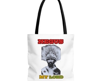 Rastafari African Liberation Rasta Reggae Buy Black Power Ethiopia Ghana Jamaica Haile Selassie Lion of Judah King Emmanuel Unisex Totebag
