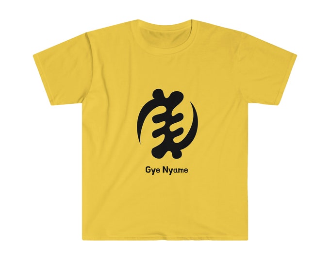 Gye Nyame Adinkra Ghana Akan Culture Nothing But God Man Woman T-shirt