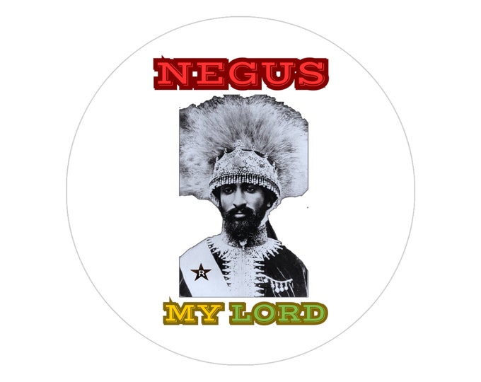 Rastafari Haile Selassie Jamaican Reggae Sticker Buy Black Indoor Outdoor Lion of Judah Ethiopian Rasta Gift For Him Her