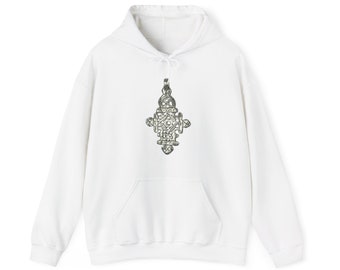 Ethiopia Rastafari Orthodox Christian Unisex Heavy Blend Hooded Sweatshirt African Liberation Haile Selassie Lion of Judah