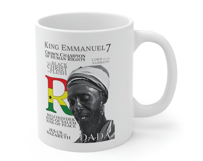 Rastafari African Liberation Buy Black Lion of Judah King Emmanuel 11oz Coffee Tea Mug