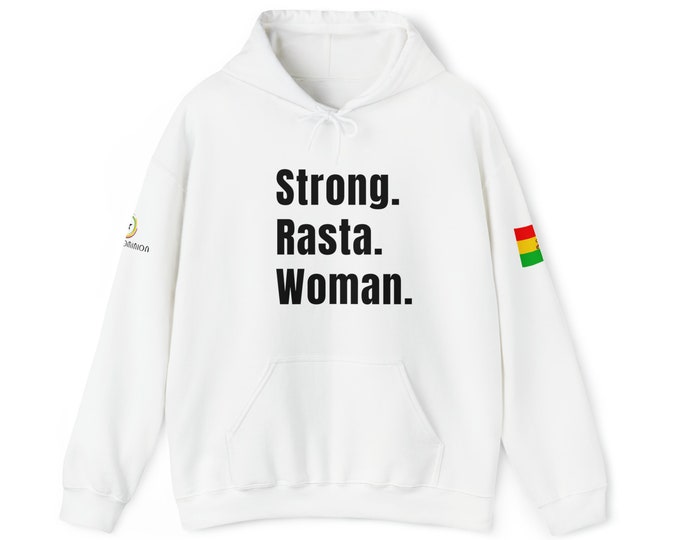 Melanin Rich Rasta Queen Hoodie Buy Black Woman Empowerment Essence Festival Gift for Her African Liberation