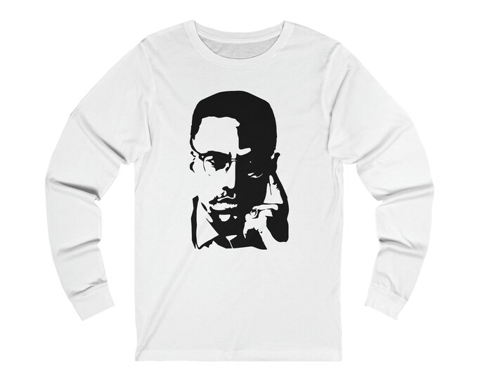 Malcolm X Nation of Islam Civil Rights Buy Black Power Liberation African Revolution Fashion Gift for Him Her Unisex Longsleeve