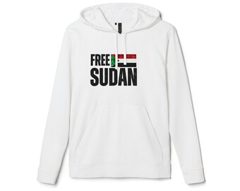 adidas® Unisex Fleece Hoodie Sweatshirt Free Sudan Khartoum African Liberation Reggae Music Buy Black Power Rasta Gift for HIM Her