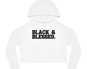 Carefree Black Girl Magic Woman Empowerment Essence Festival Self Love Melanin Rich Gift for Mom Daughter Sister Her Queen Crop Hoodie