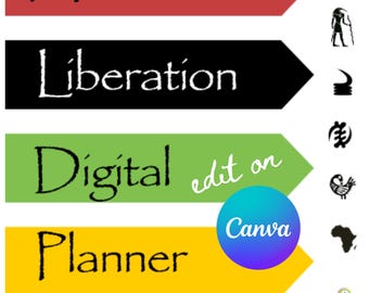 Digital Planner African Liberation Ibrahim Traore Pan African Buy Black History Juneteenth Unisex Gift for Him Her HBCU Rasta Kwanzaa Marley