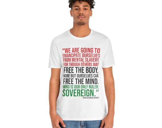Featured listing image: Marcus Garvey None But Ourselves Can Free Our Minds Buy Black Man Woman African Liberation T-Shirt