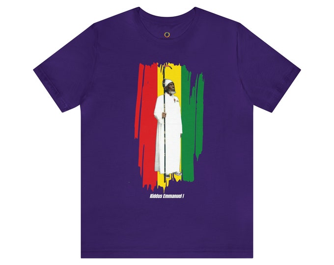 Holy Emmanuel I Bobo Ashanti Rastafari Ethiopia Africa Motherland Jamaica Buy Black Christ Rasta Culture Reggae T-shirt Gift for Him Her