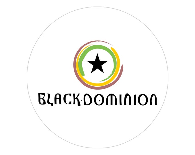 Virginia History African Fashion Ethiopian African Liberation Buy Black Dominion BLM Indoor Outdoor Transparent Reggae Rasta Sticker