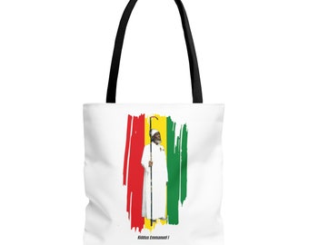 Rastafari African Liberation Rasta Reggae Buy Black Power Ethiopia Ghana Jamaica Haile Selassie Lion of Judah King Emmanuel Unisex Totebag