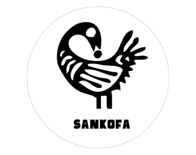 Sankofa Ghana Style African Culture Adinkra Buy Black Indoor Outdoor Sticker