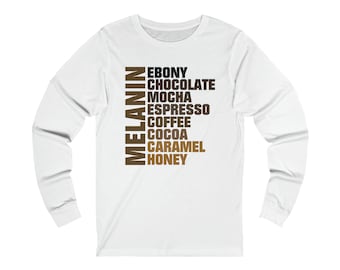 Melanin Rich Essence Festival Buy Black Africa Fashion Gift for King Queen Longsleeve T Shirt