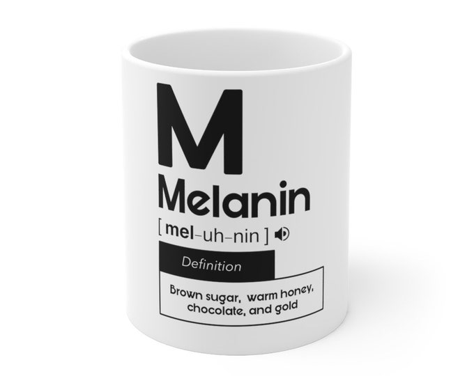 Melanin Rich Black Beauty Fashion Black Excellence Afropunk Essence Festival Coffee Tea Mug Gift for Her Him