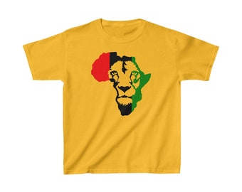 Marcus Garvey African Liberation Motherland Lion of Judah Children's T-shirt Gift for Boy Girl