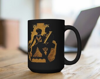 Buy Black Couple Love African Royalty Coffee Tea 15oz Mug Gift for Her African Home Decor Black Excellence, African Royalty Mug, Couple Love