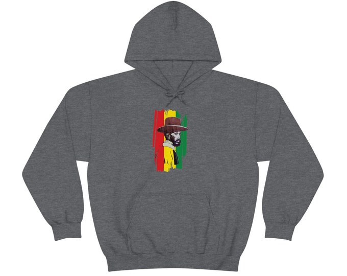 Rastafari Haile Selassie One Love Hoodie Black Power God Reggae Music Jamaica Ethiopia Lion of Judah Buy Black Gift for Him Her