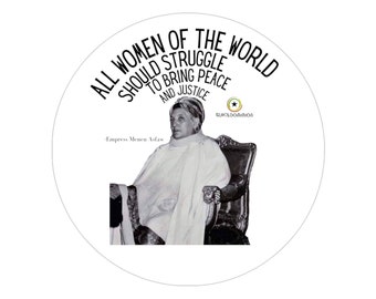 Rastafari Haile Selassie Empress Menen Jamaican Reggae Sticker Buy Black Indoor Outdoor Lion of Judah Ethiopian Rasta Flag Gift For Him Her