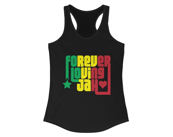 Reggae Music Lover's Rastafari Women's Empowerment Melanin Magic Bob Marley Racerback Tank Gift for Her