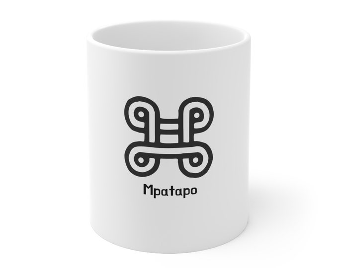 Mpatapo Akan Culture Adinkra King Africa Decor Man Woman Ghana Style Buy Black Liberation Rasta Gift for Her Him 11oz Mug