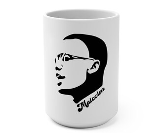 Malcolm X MLK Civil Rights Nation of Islam African Liberation Buy Black Power Gift for Him Her 15oz Coffee Tea Mug, Black History Month mug