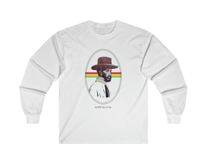 Haile Selassie Lion of Judah Rasta Ethiopian African Fashion Reggae Music Buy Black Love Long Sleeve T-shirt