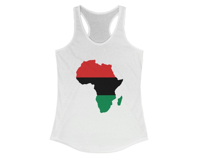 Marcus Garvey Buy Black Power Liberation Motherland Lion of Judah Women's Melanin Magic African Fashion Gift for Her Racerback Tank