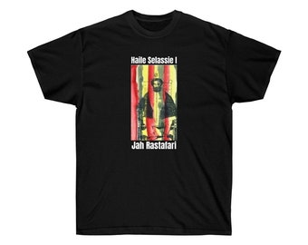 Haile Selassie I Jah Rastafari Lion of Judah Reggae Gift for Man Woman T-shirt