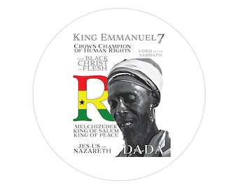 Rastafari Bobo Ashanti King Emmanuel Rasta Jamaica Reggae Music Sticker Indoor Outdoor Lion of Judah Ethiopia Gift For Him Her