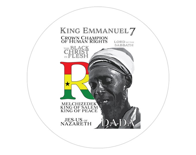 Rastafari Bobo Ashanti King Emmanuel Rasta Jamaica Reggae Music Sticker Indoor Outdoor Lion of Judah Ethiopia Gift For Him Her