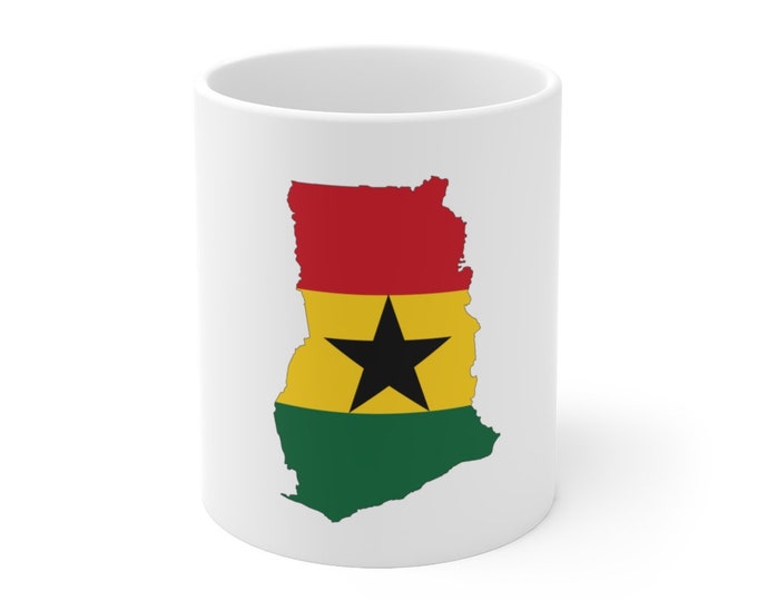 Ghana Style Motherland Coffee Tea Mug Marcus Garvey African Liberation Gift for Black King Queen