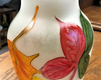 Hand painted vase, anniversary gift, housewarming gift, Mother's Day gift, Original gift vase Contemporary Home Décor, wedding gift