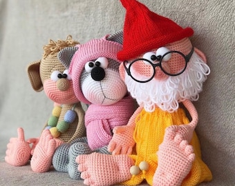 Patrón Ganchillo Gato Amigurumi / Patrón GanchilloAmigurumi Papá Noel / Patrón Ganchillo Mono Amigurumi / Patrón Inglés / Patrón Pdf / Ganchillo