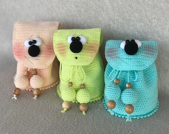 ¡Juguete de una pieza! Patrón de crochet Bolso pequeño de ''BubblysToys'' Bolso amigurumi Bolso de crochet Tutorial en PDF Bolso de Navidad San Valentín