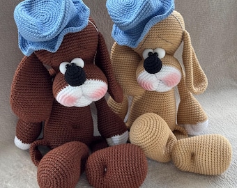 ¡Juguete de una sola pieza! Patrón de amigurumi en inglés de ''BubblusToys'' Patrón de amigurumi de perrito Patrón de crochet de perrito Tutorial de perrito en PDF