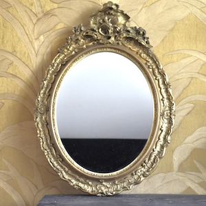 Vintage French mirror with golden frame