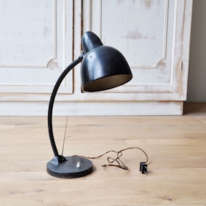 Midcentury Kaiser Idell style metal industrial desk lamp
