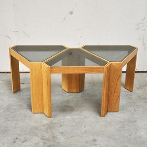 Modulare Mid-Century Couchtische von Parodi Arredi, 3er Set