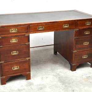 Antique wooden office desk originally from Indonesia