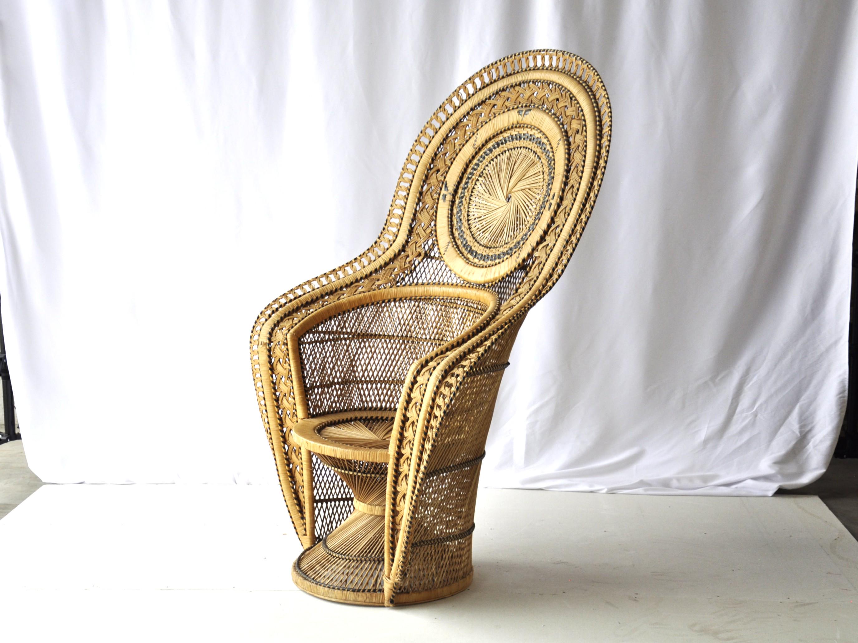 Vintage Rattan Chair - Etsy Finland