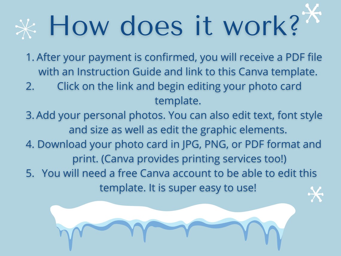 Printable Christmas Photo Template Digital Christmas Photo - Etsy