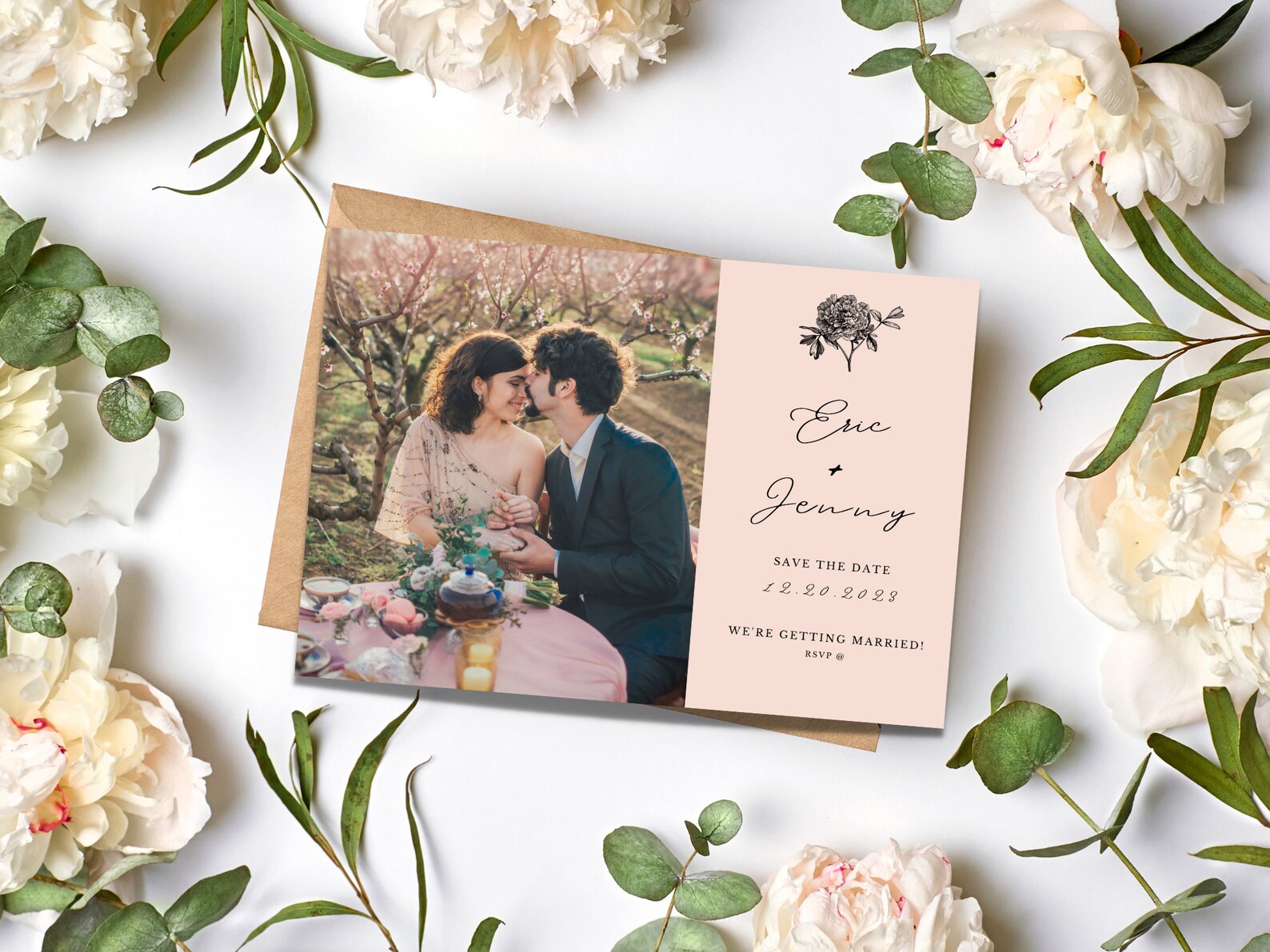 Printable Save the Date Photo Card Editable Photo Card - Etsy