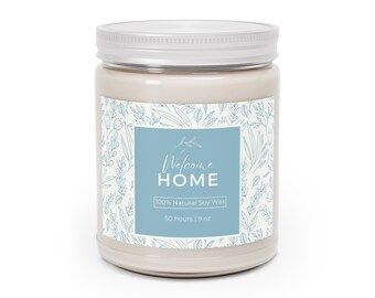 Welcome Home Gift, Housewarming Gift, Vanilla Bean Scented Candles, 9oz, Closing Gift