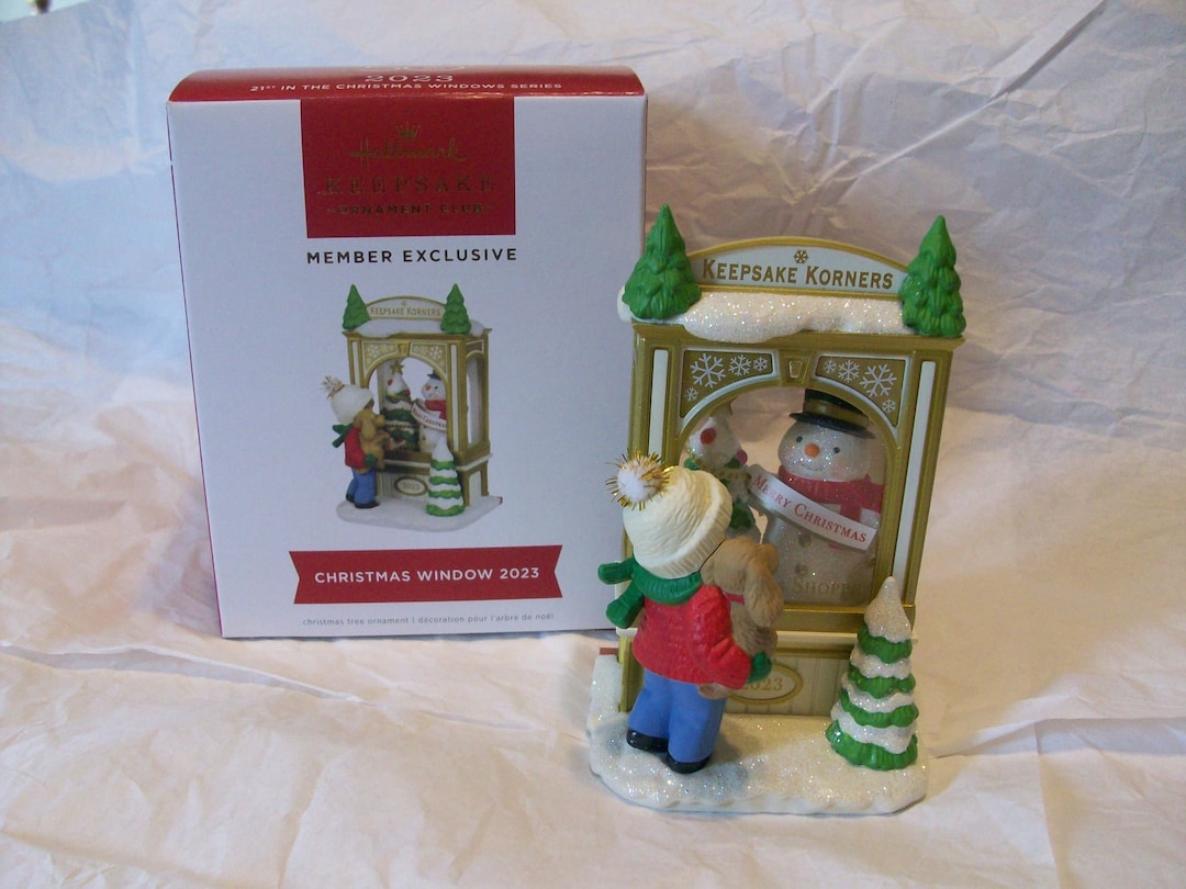 Christmas Window 2023 / KEEPSAKE KORNERS / 21st in the Series / Keepsake Ornament Club Exclusive / Hallmark 50th