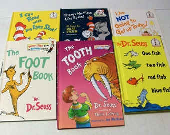 DR. SEUSS BOOKS ~ Lot of 6 / A Mix of titles from Beginner, Bright and Early and Learning Library Series / Like New