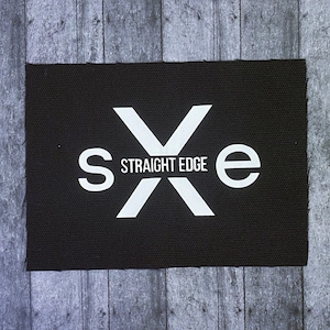 Straight Edge Punk Patches - sXe Patch - Sobriety Patch - sXe Punk Patch - Sober Crust Punk Patches - Cloth DIY Patches for Jackets, Pants
