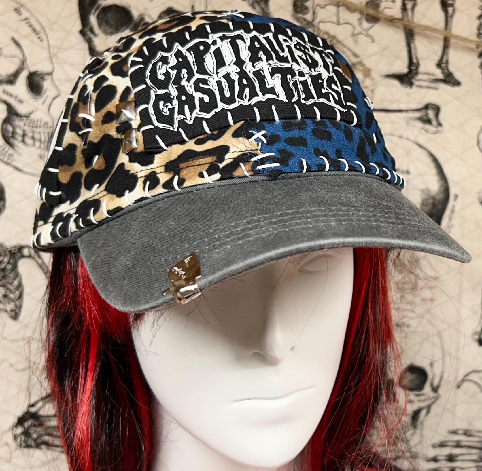 Punk Patch Hat - Punk Band Patched Hat - Crust Punk Hat - Punk Hat
